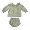gauze blouse set