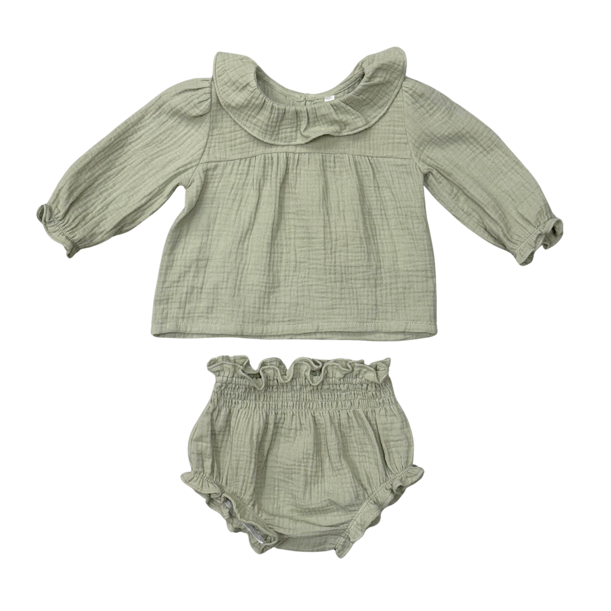 gauze blouse set