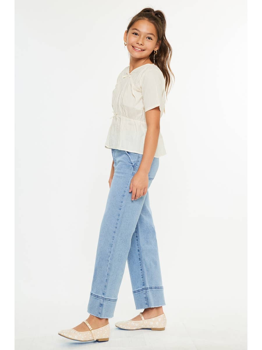 sasha high rise crop wide leg