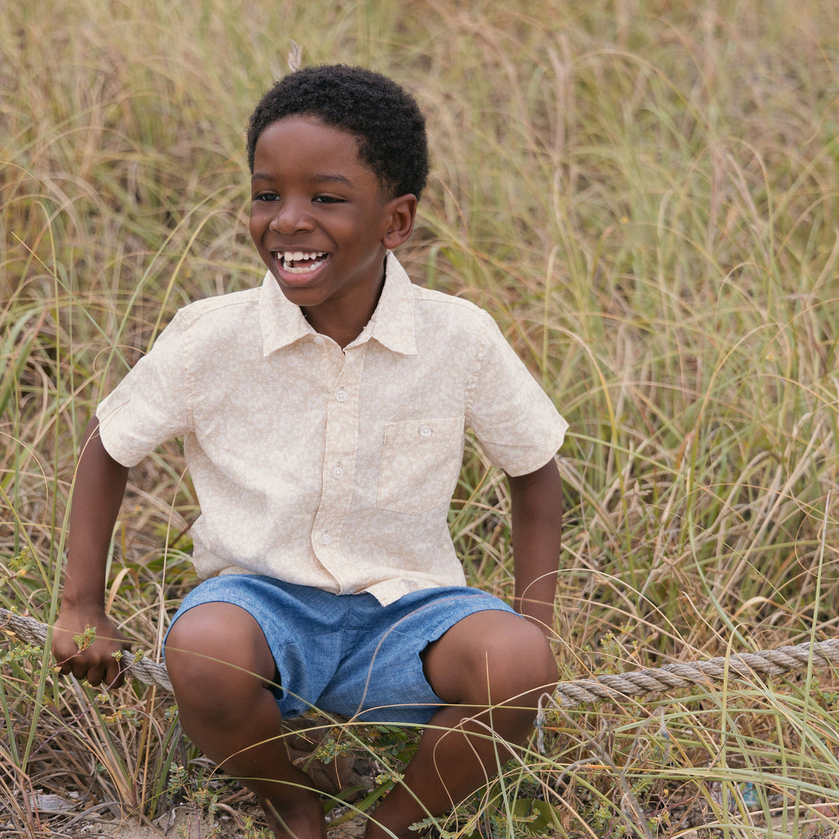 linen short sleeve button up