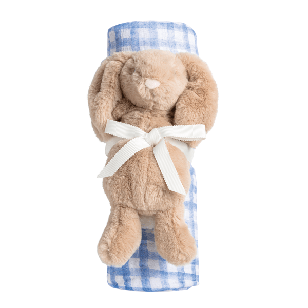 swaddle + rattle | bunny