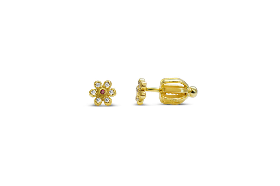 dainty daisy earring