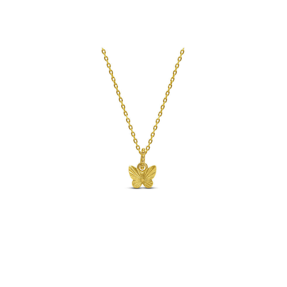fluted butterfly necklace