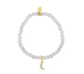 moon charm bracelet | opalite