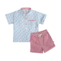 cayden ditsy heart baby top + shorts