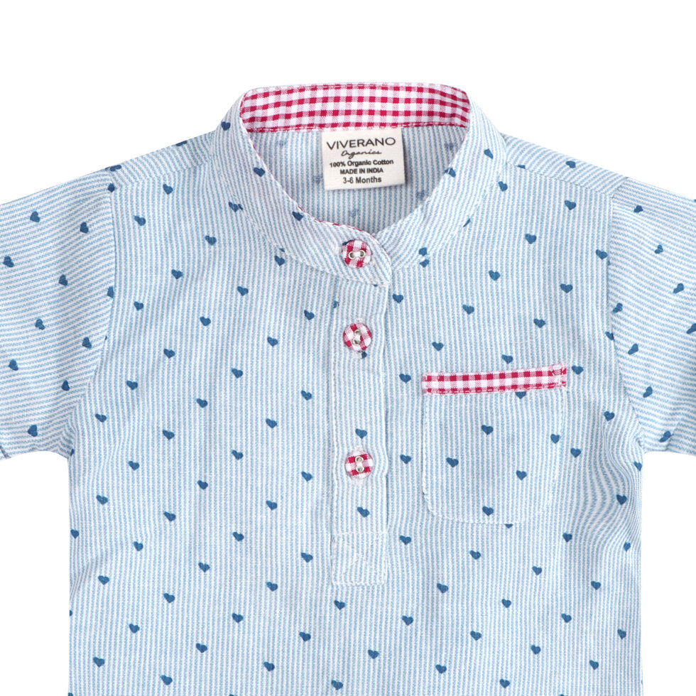cayden ditsy heart baby top + shorts
