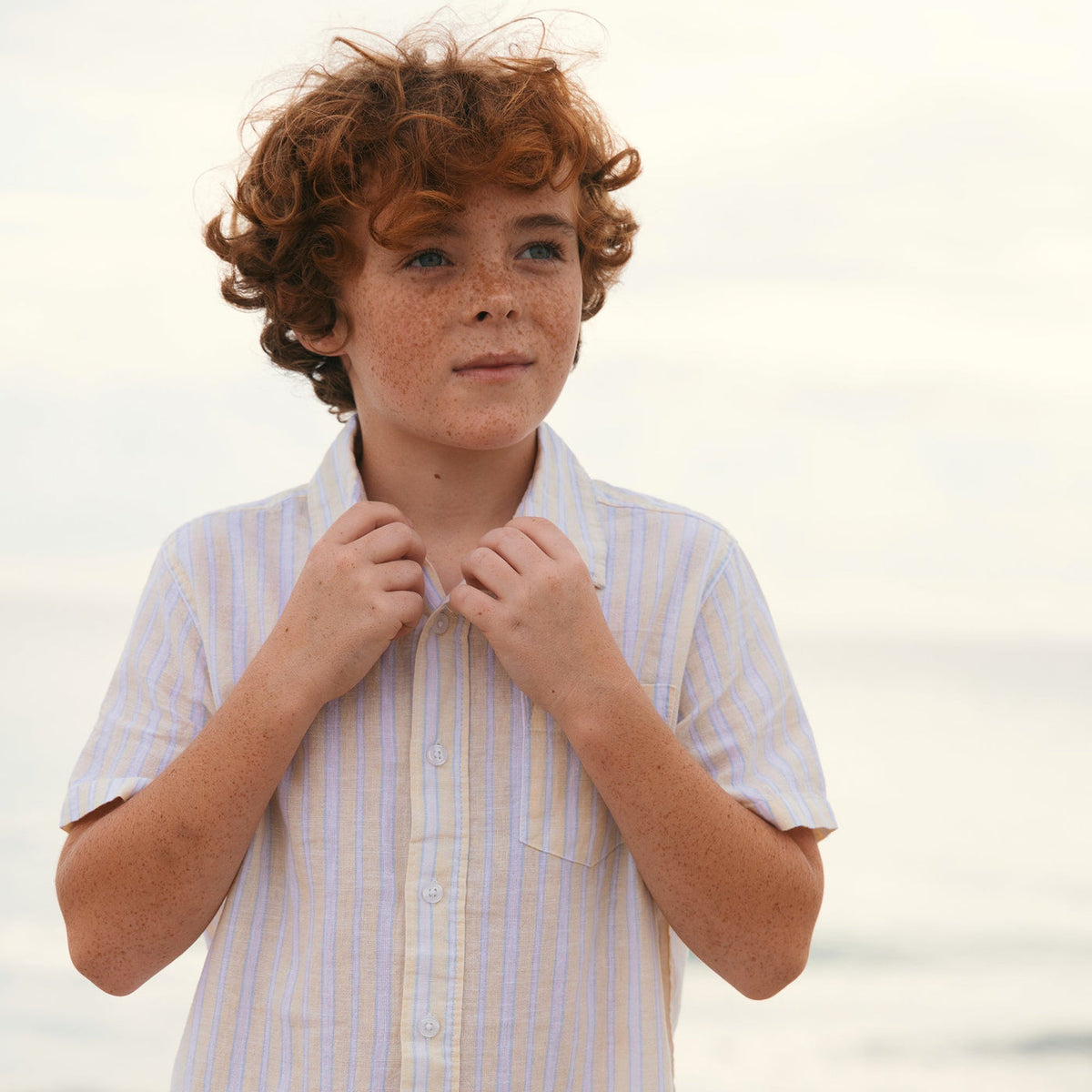 linen short sleeve button up