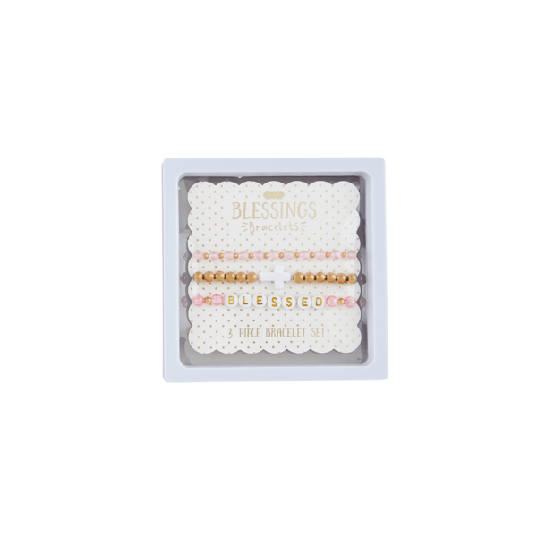 cross beaded bracelets | white