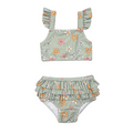 girls two piece ruffle swimsuit | sketched daisy