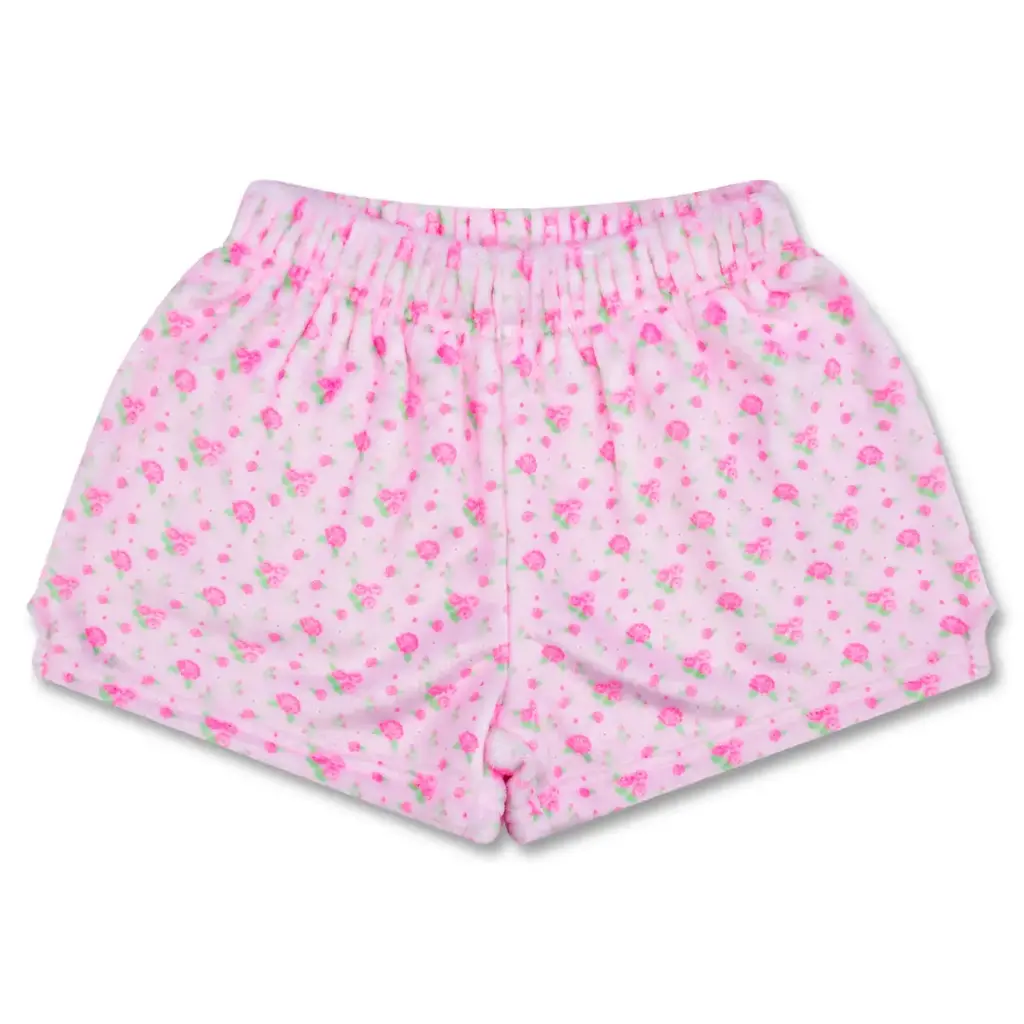 pretty in pink plush shorts