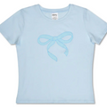blue bow tshirt