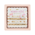 mama + mini bracelets | pearl