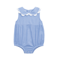 gingham scallop bubble