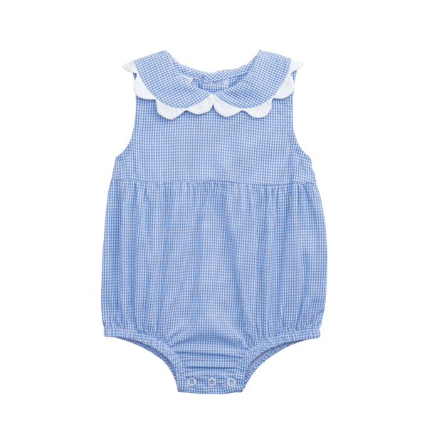 gingham scallop bubble