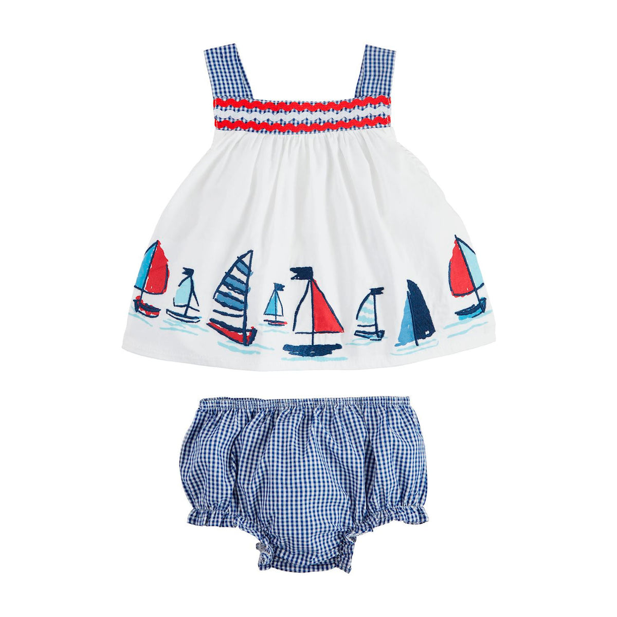 sailboat pinafore set