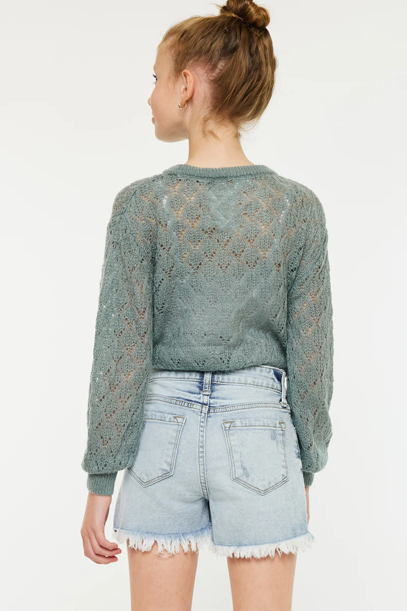 high rise mom shorts