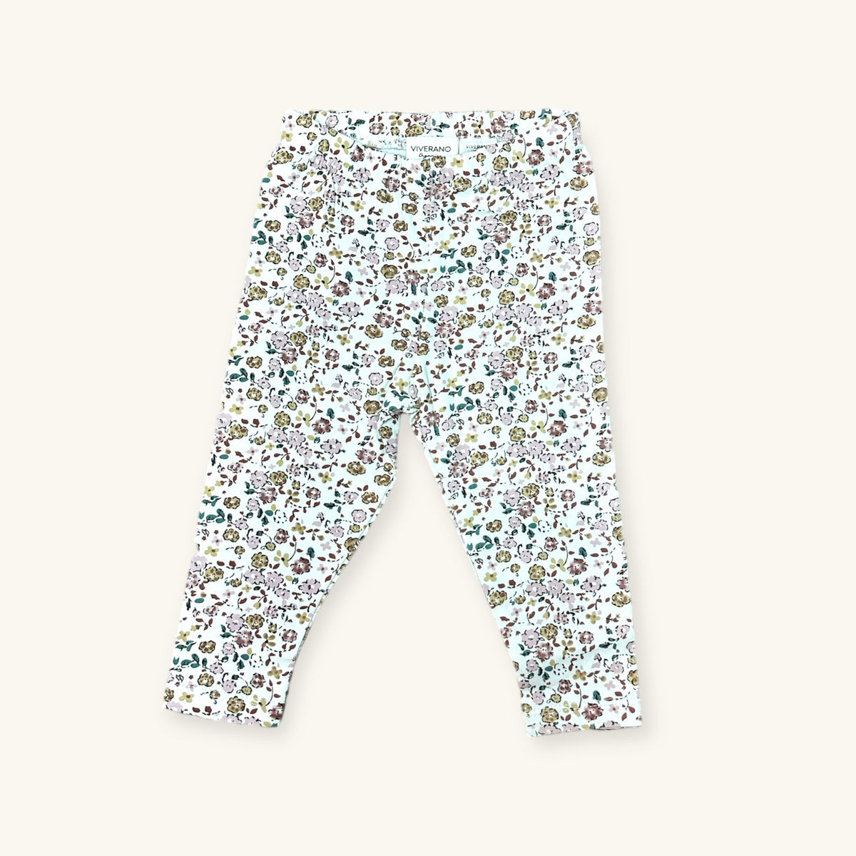 floral jersey stretch baby legging pants