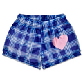 theme varsity plush shorts