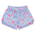 ditsy floral plush shorts
