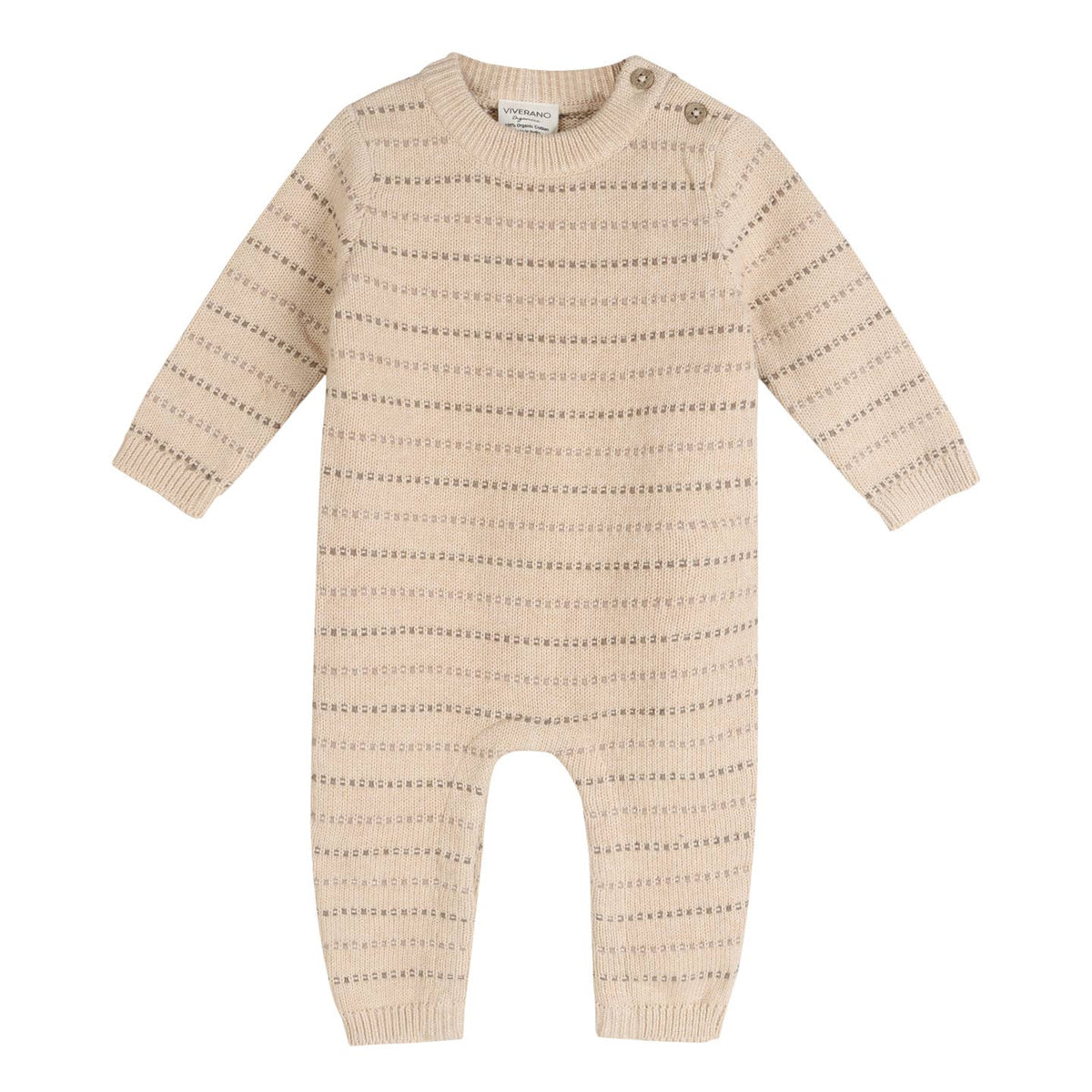 aiden textured stripe knit jumpsuit