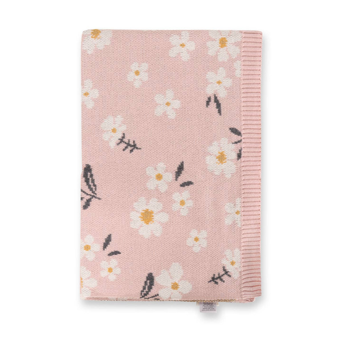 daisy jacquard knit blanket