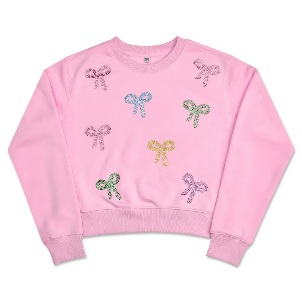 sparkling bows sweatshirt