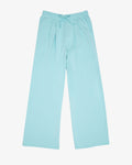 french terry pleated pants
