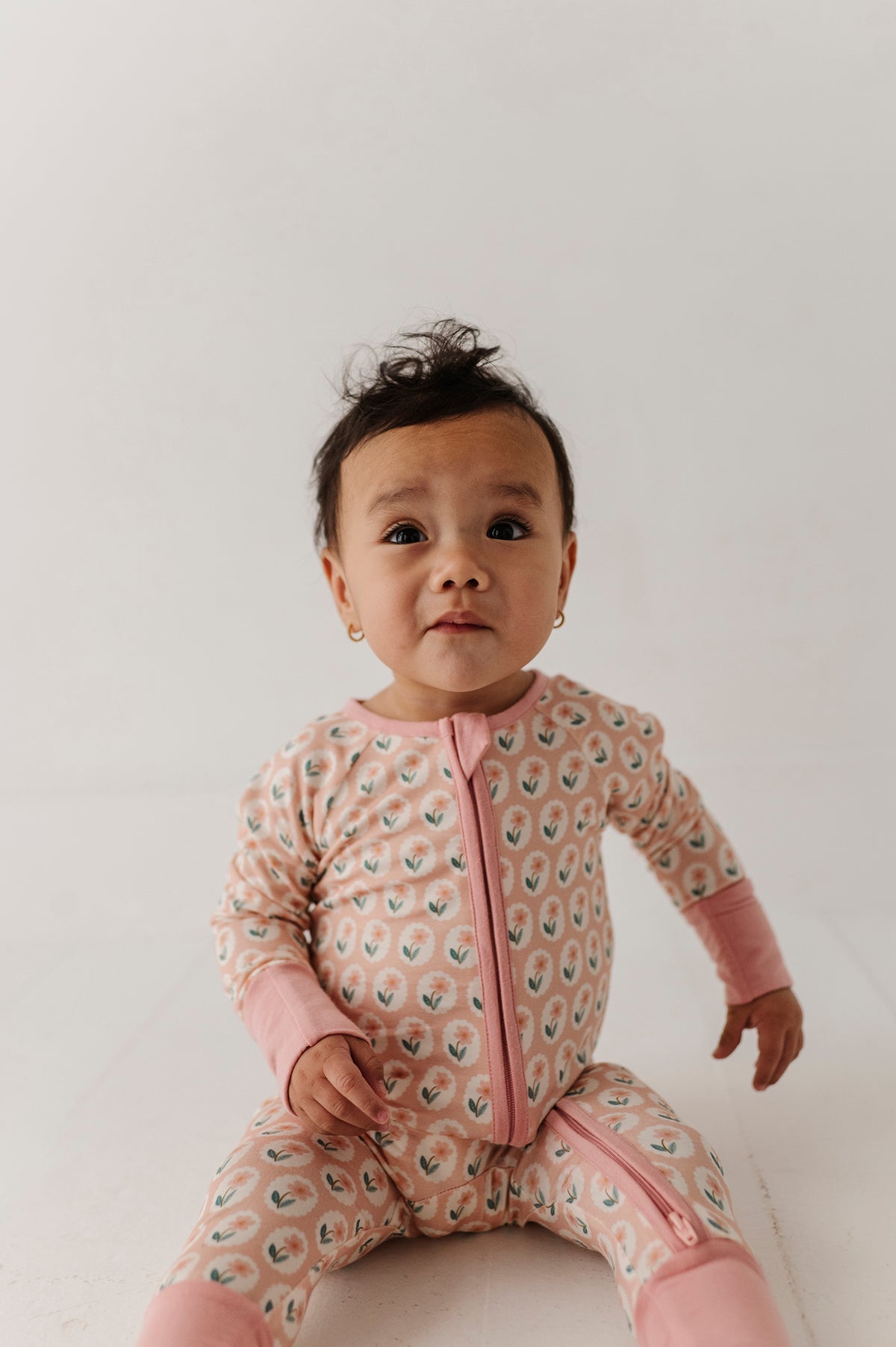 long sleeve zip romper