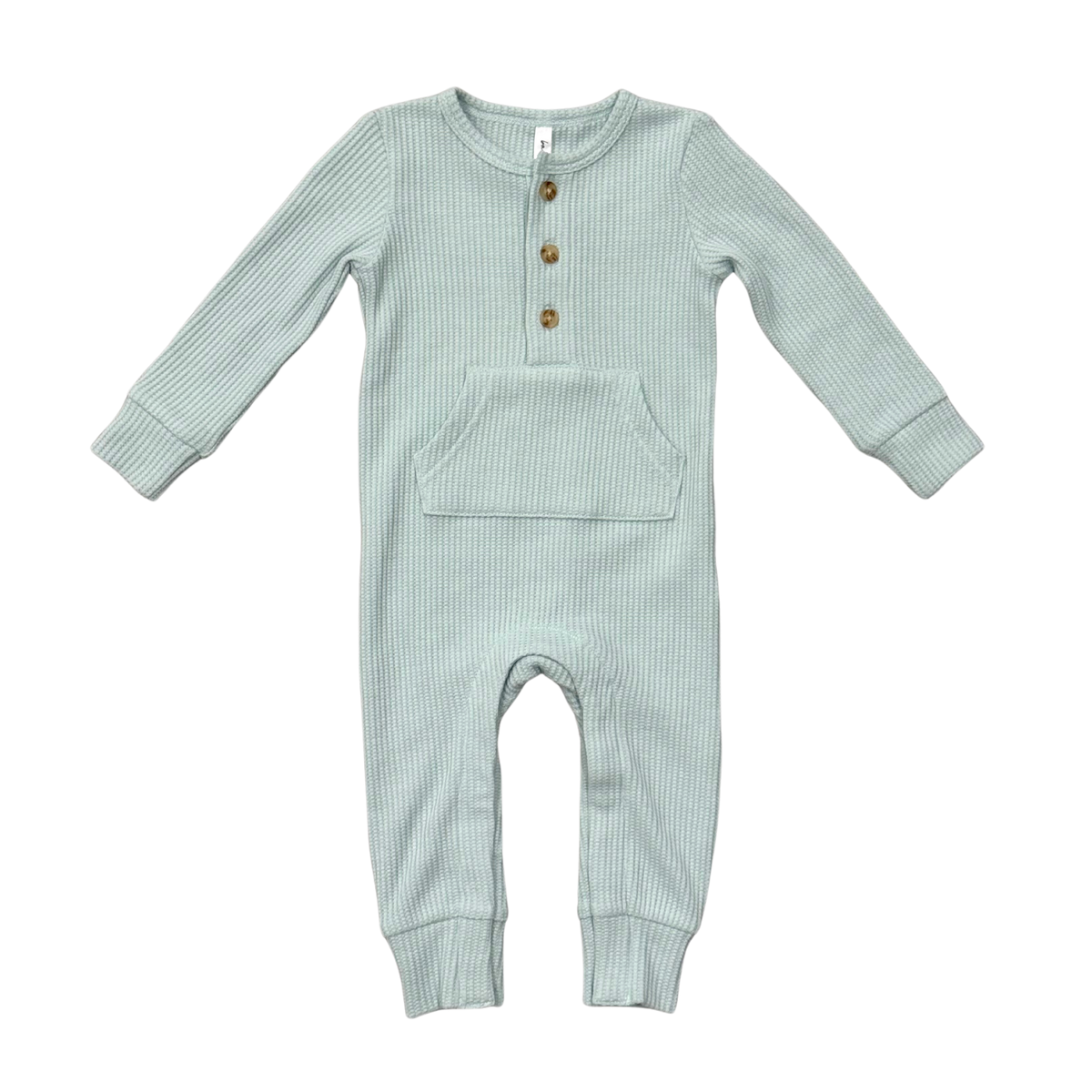waffle henley romper