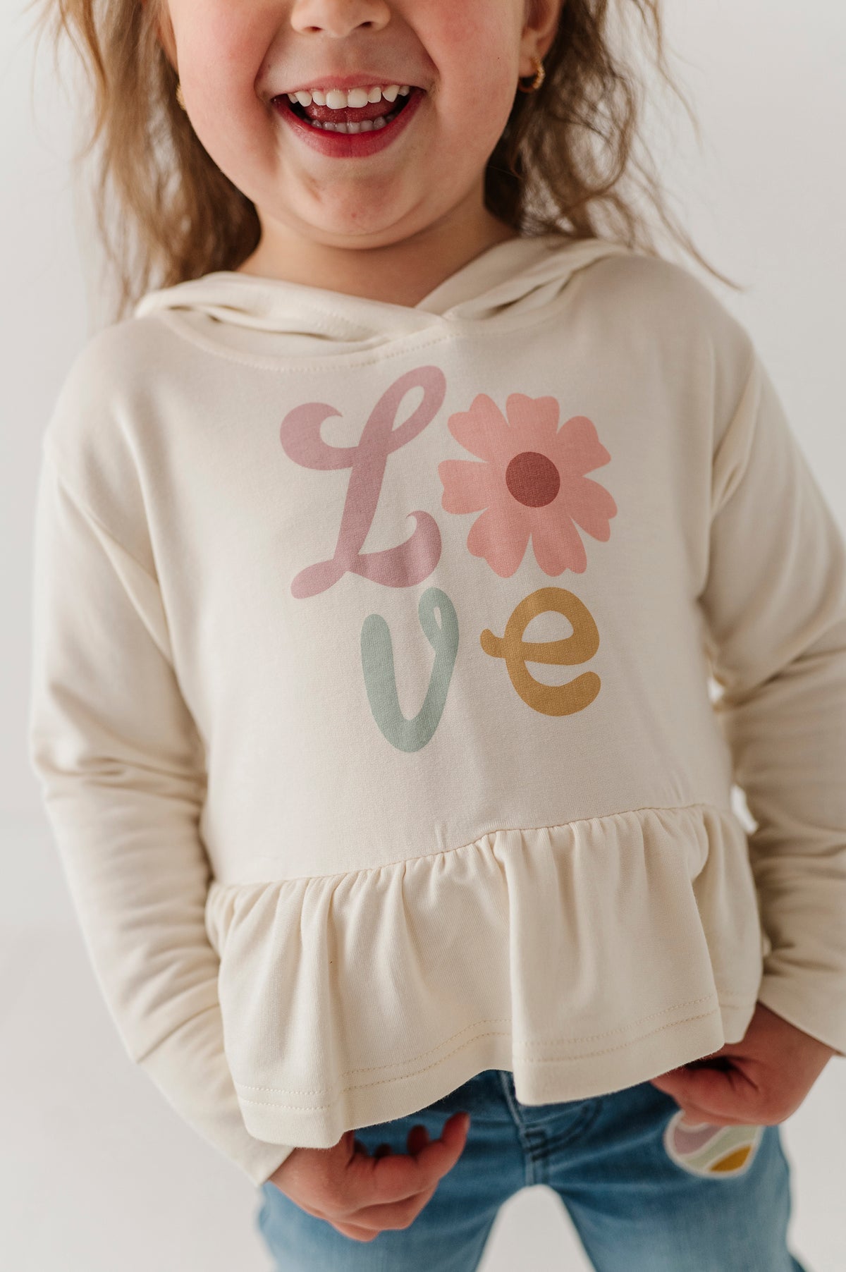 girls peplum hoodie