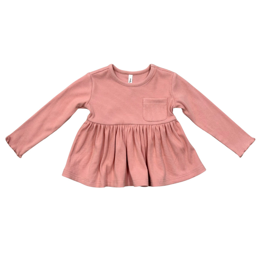 ribbed peplum shirt