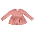ribbed peplum shirt