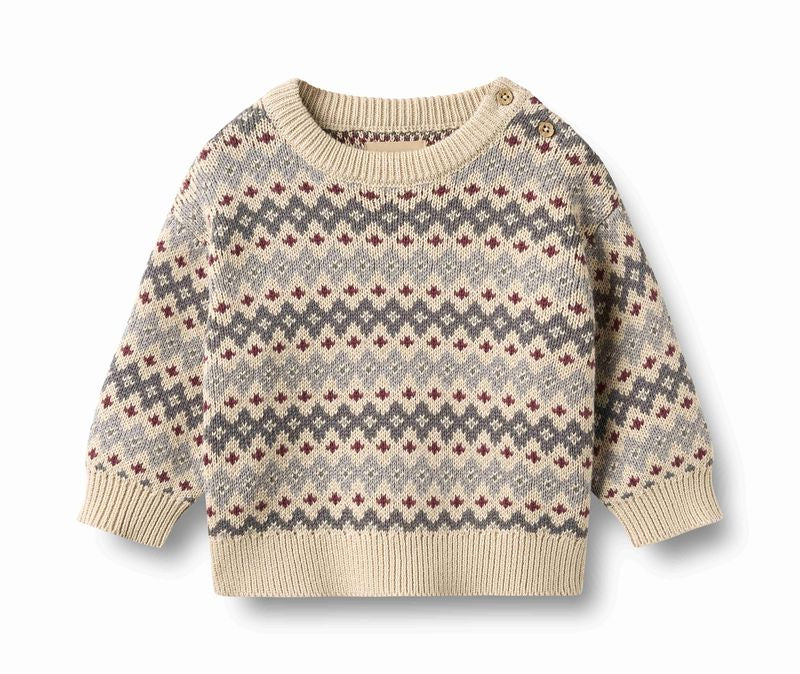 harlow jacquard pullover | flint
