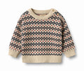 harlow jacquard pullover | grey blue