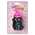 black cat hair clip