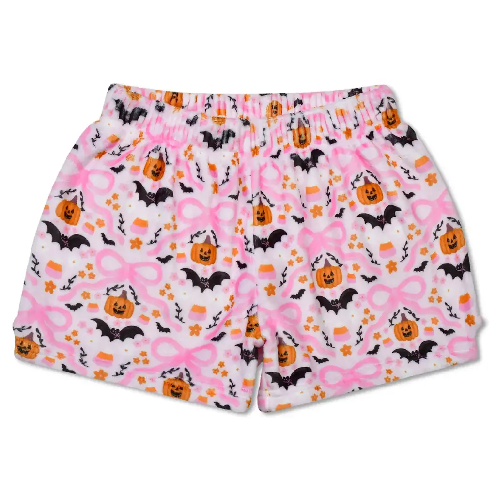 bows and bats plush shorts