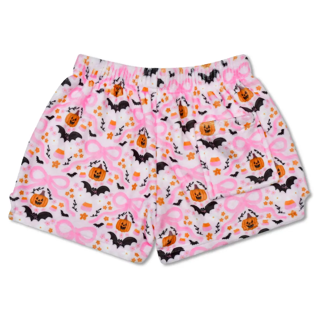 bows and bats plush shorts