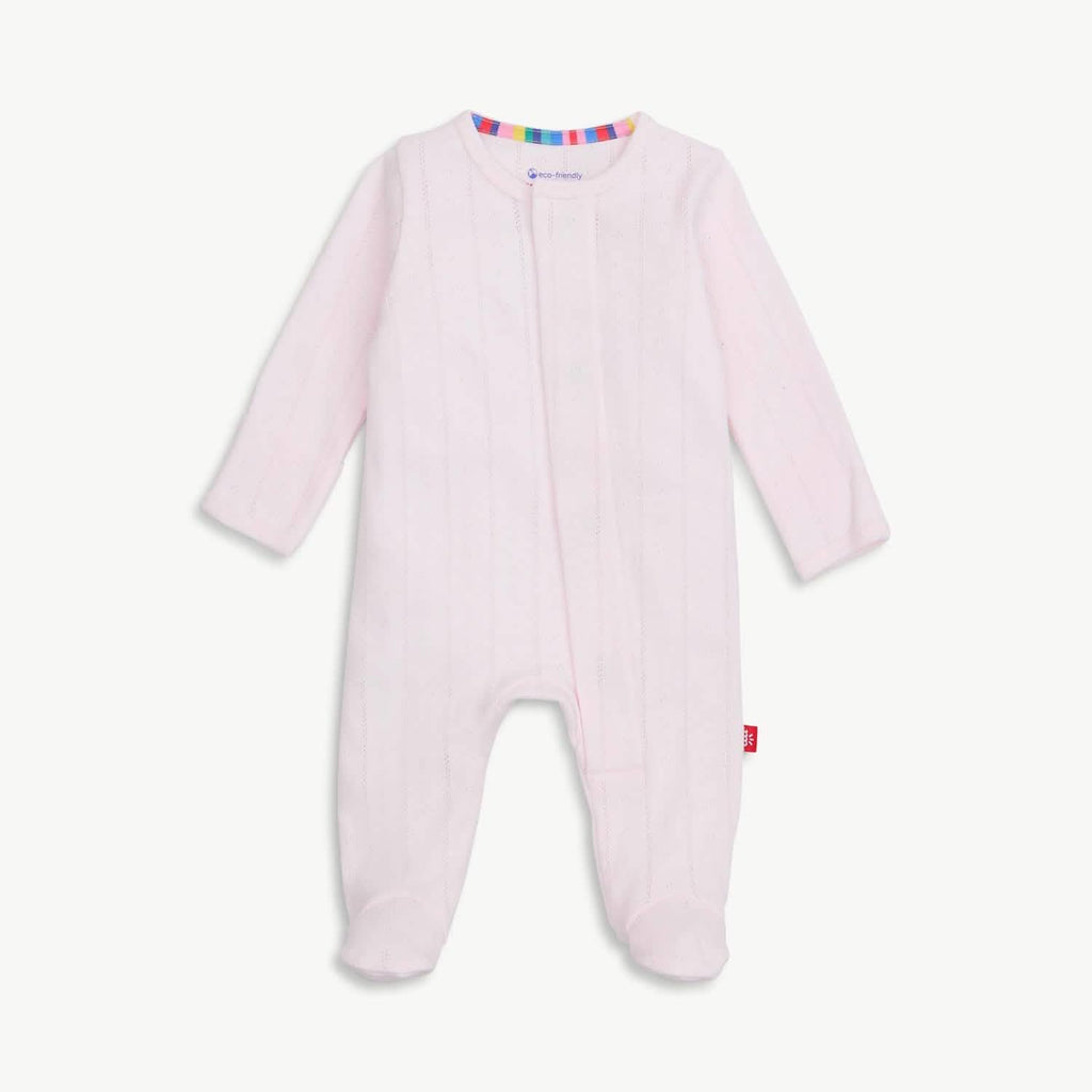 love lines pointelle footie
