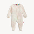 heart & bow pointelle footie