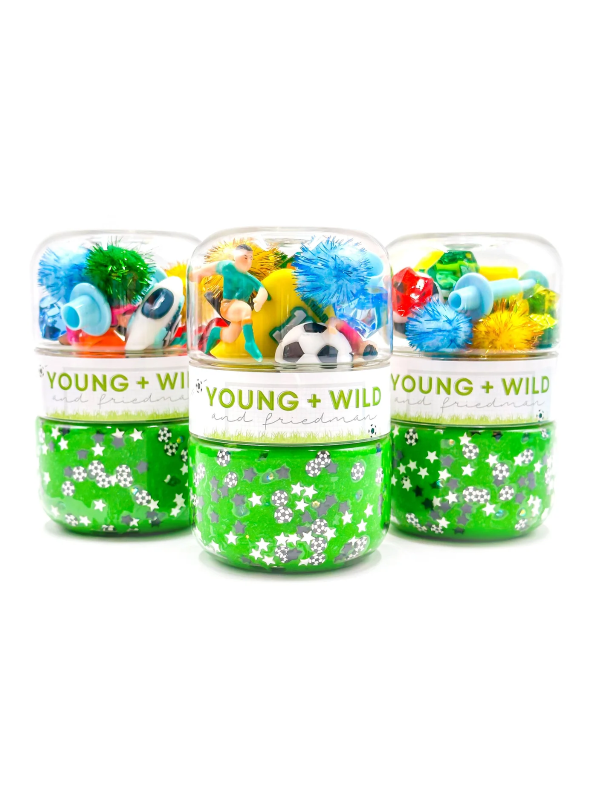 soccer grab & go dough jar