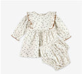 ditsy hearts dress + bloomer set