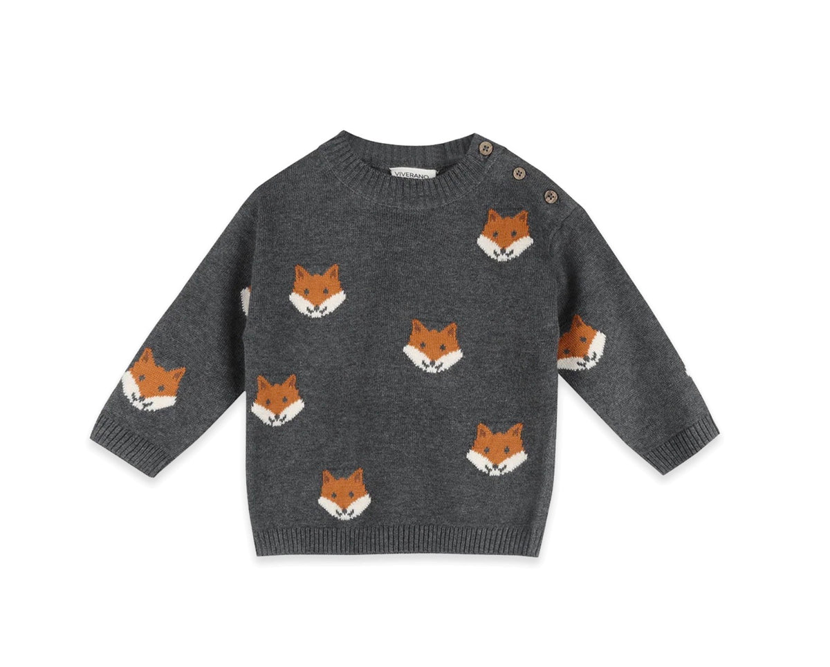 fox knit pullover