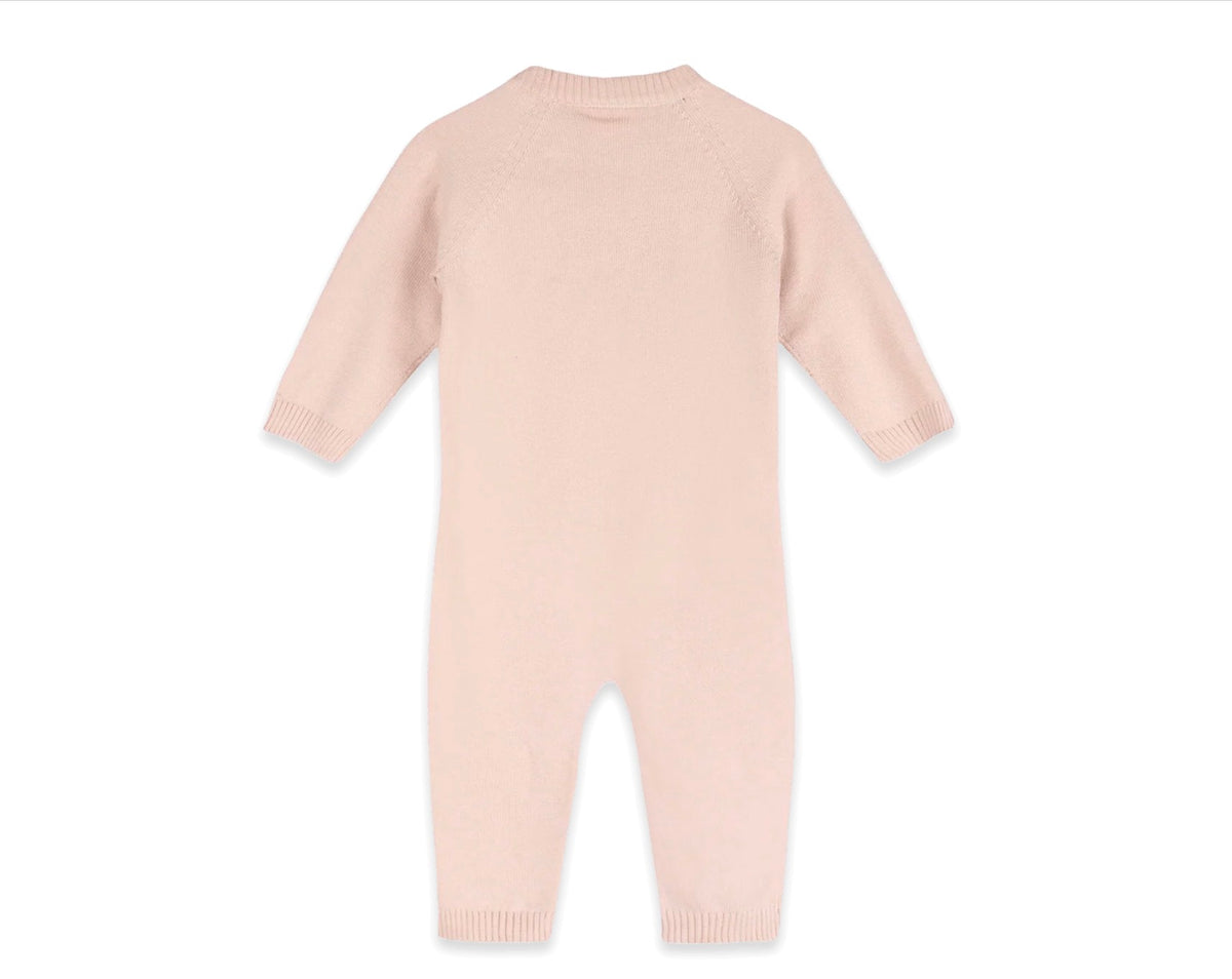 owl embroidered knit jumpsuit