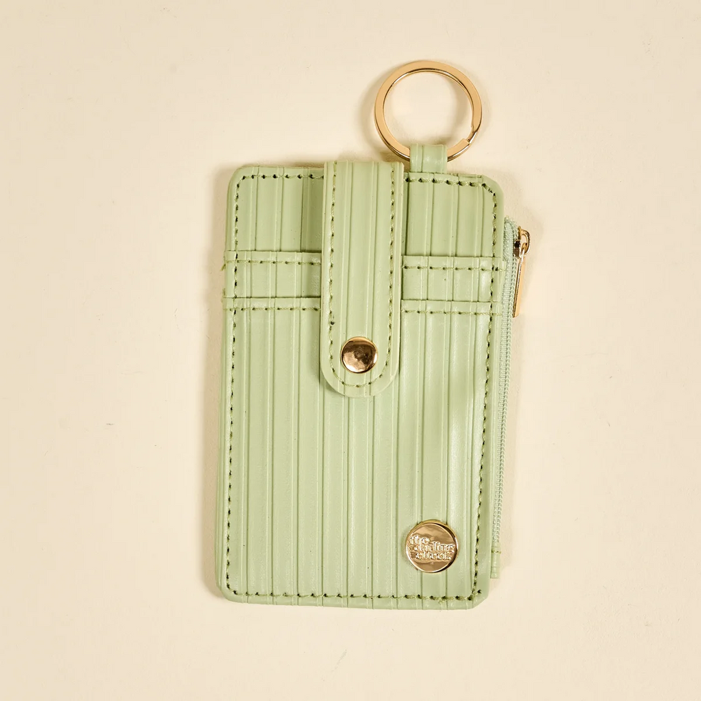 ripple ridge keychain wallet | sage