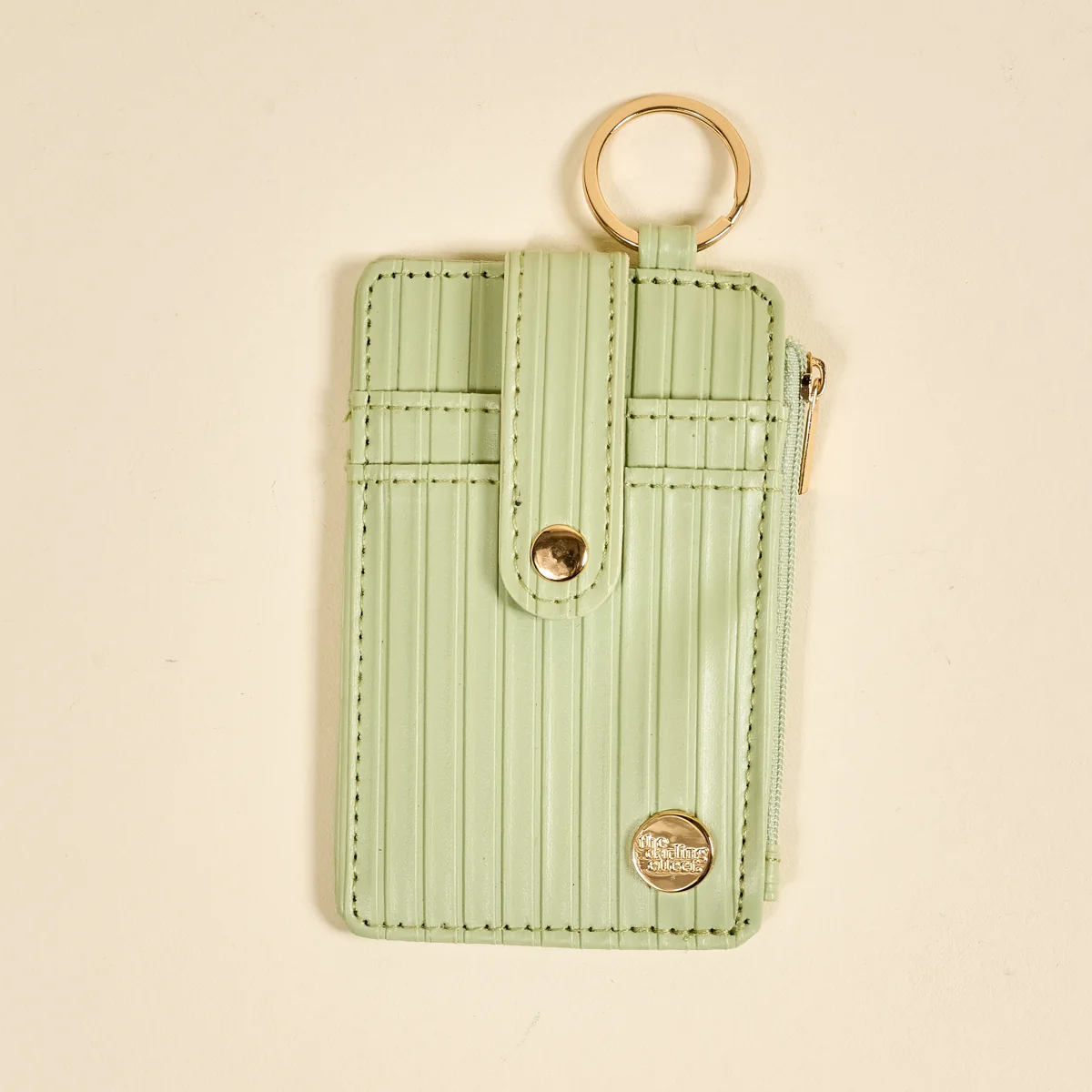 ripple ridge keychain wallet | sage