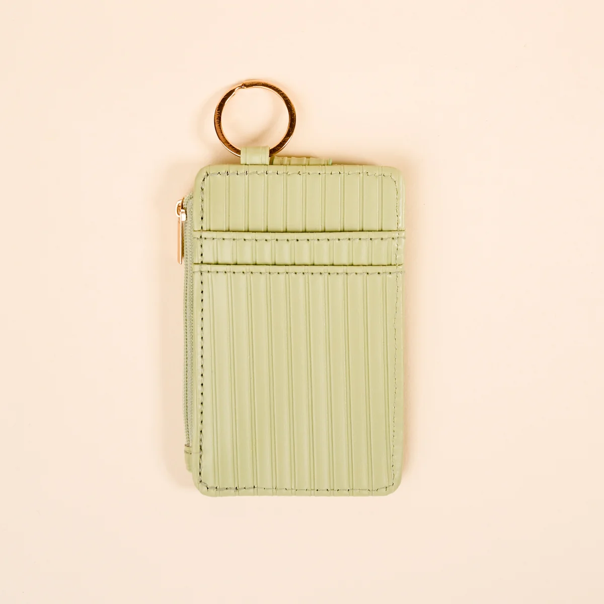 ripple ridge keychain wallet | sage
