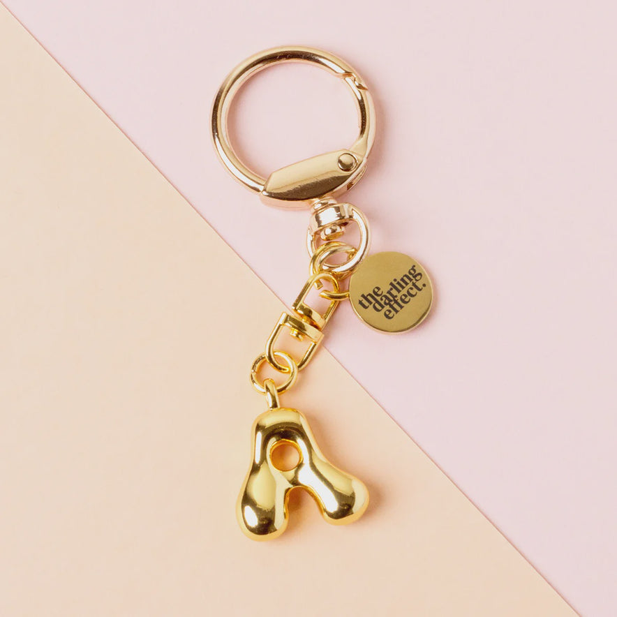 bubble letter keychain bag charm | a