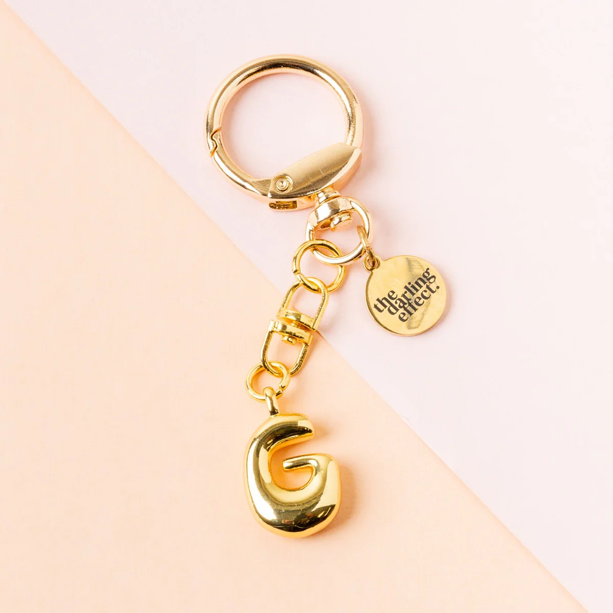 bubble letter keychain bag charm | g