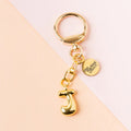 bubble letter keychain bag charm | j