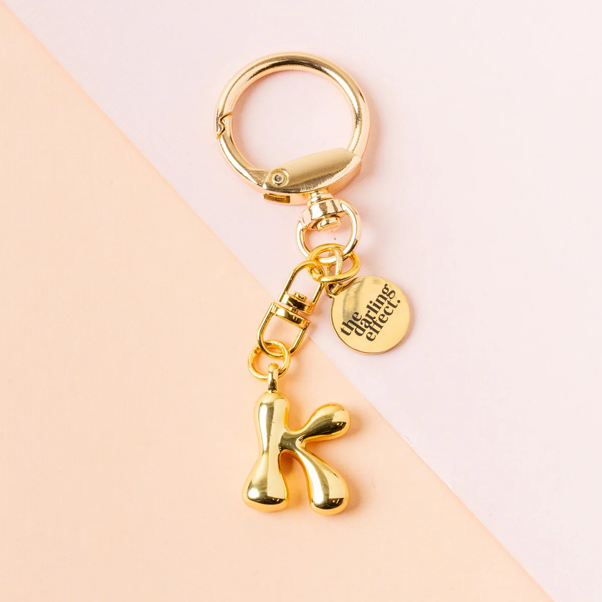 bubble letter keychain bag charm | k